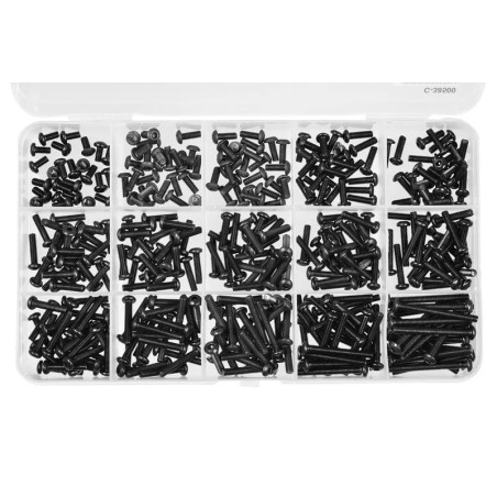 C-38500 Team Corally - Screw Set M3 - Hex Button Head - DIN 7380 - St
