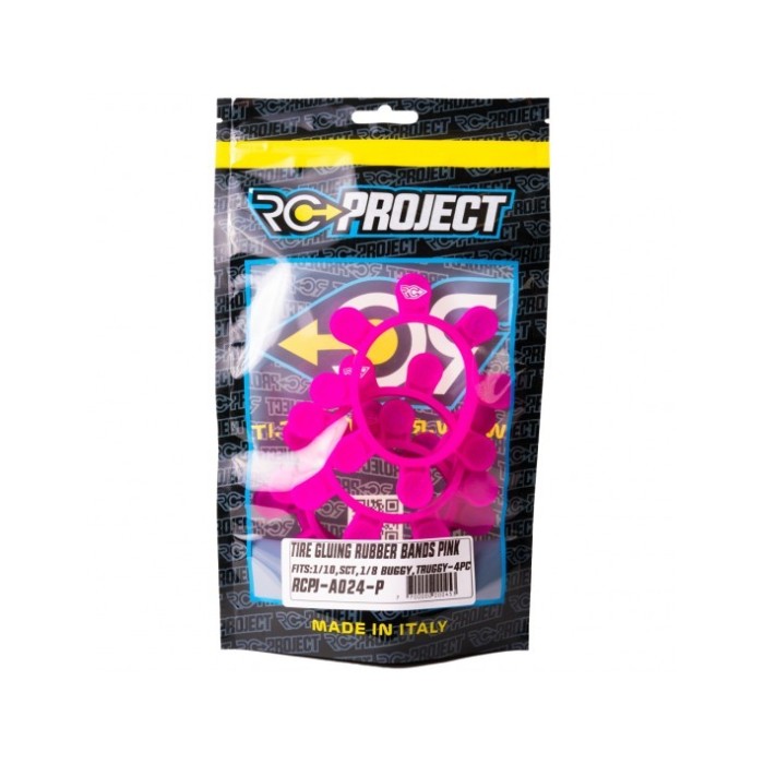 RCPJ-A024-P TIRE GLUING RUBBER BANDS PINK