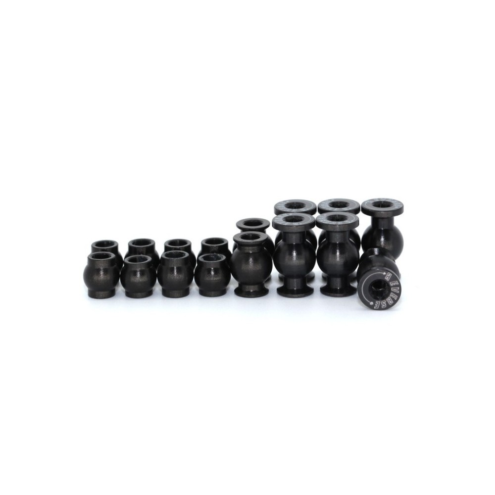 RCPJ-AEB3.1-100 KIT BALLS "REVERSE" IN ERGAL 7075-T6 FOR TEAM ASSOCIAT RCPJ-AEB3.1-100 KIT BALLS "REVERSE" IN ERGAL 7075-T6 FOR TEAM ASSOCIAT