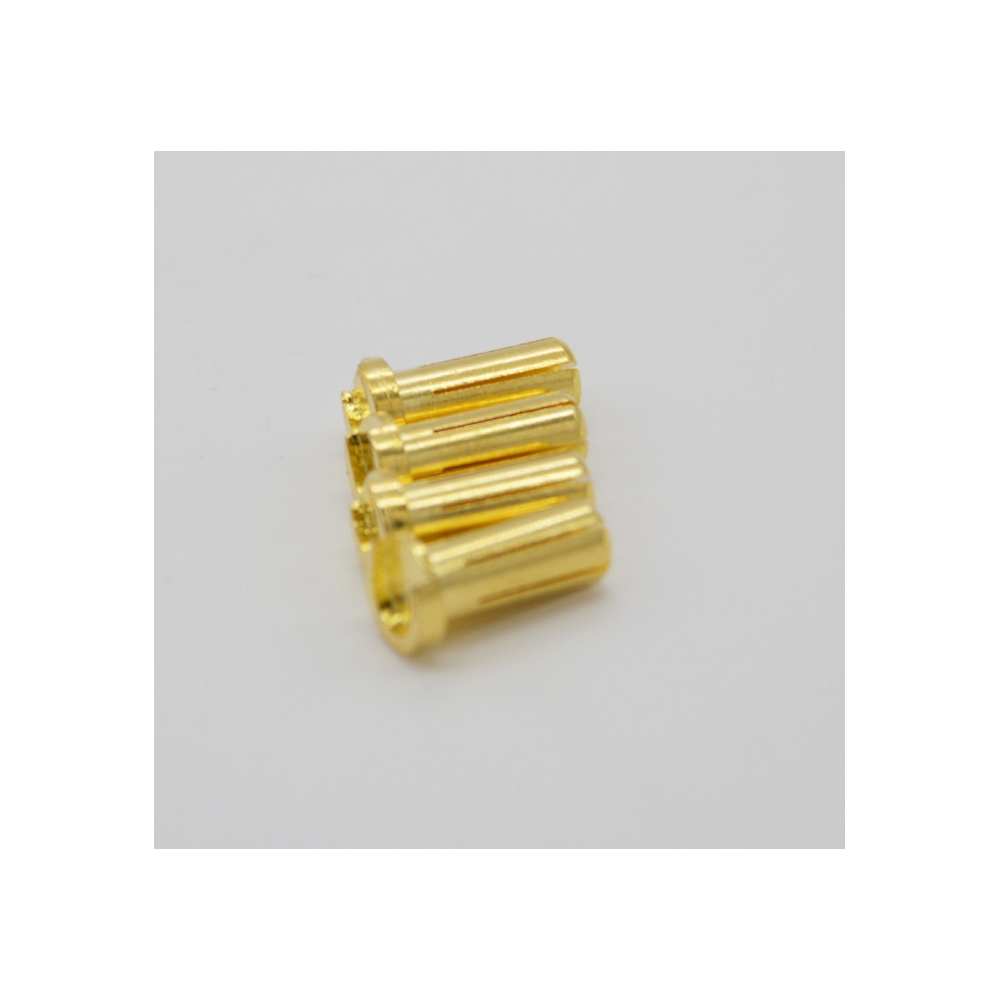 BLI182 MALE CONNECTOR 5MM GOLD (4 PCS)