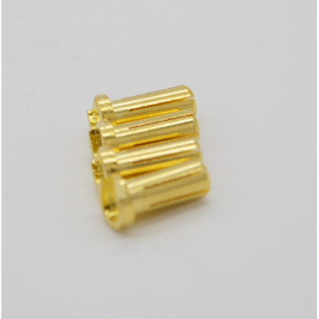 BLI182 MALE CONNECTOR 5MM GOLD (4 PCS)