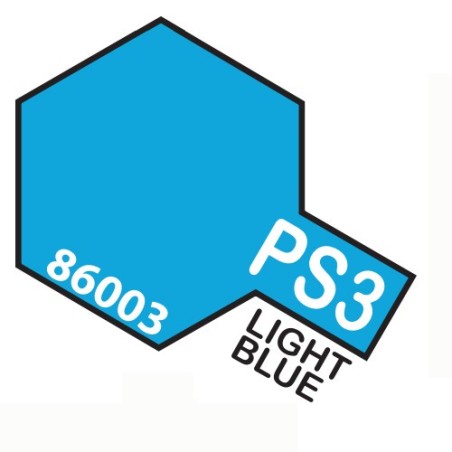 TAMIYA PS03 SPRAY x POLICARB. Light blue