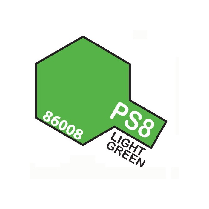 TAMIYA PS08 SPRAY x POLICARB. Light green