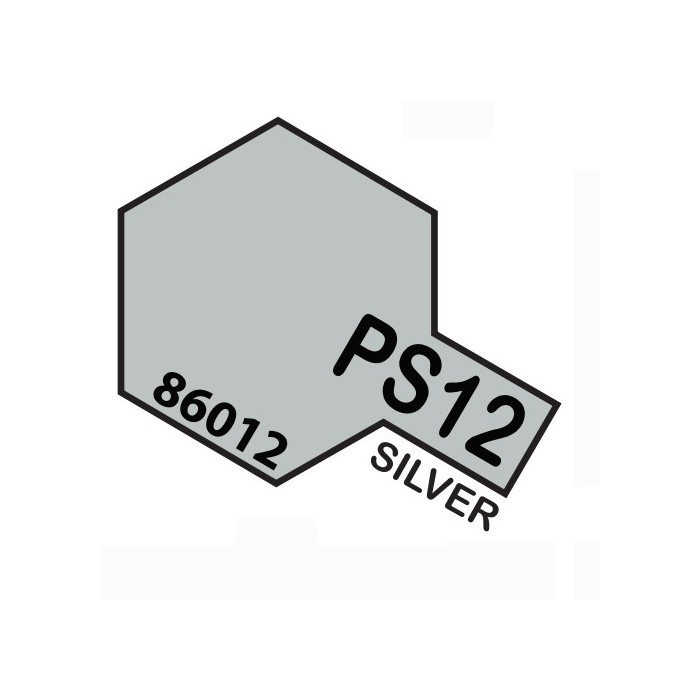TAMIYA PS12 SPRAY x POLICARB. Silver