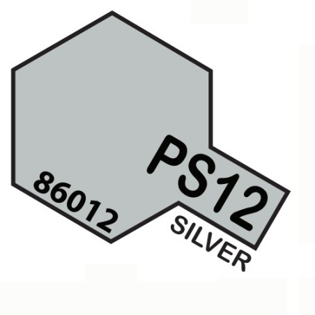 TAMIYA PS12 SPRAY x POLICARB. Silver