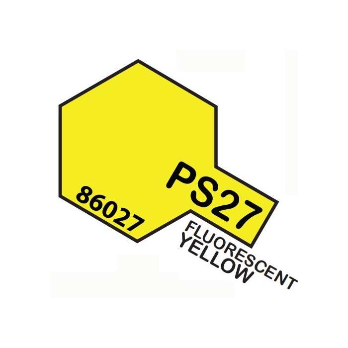 TAMIYA PS27 SPRAY x POLICARB. Fluor.Yellow