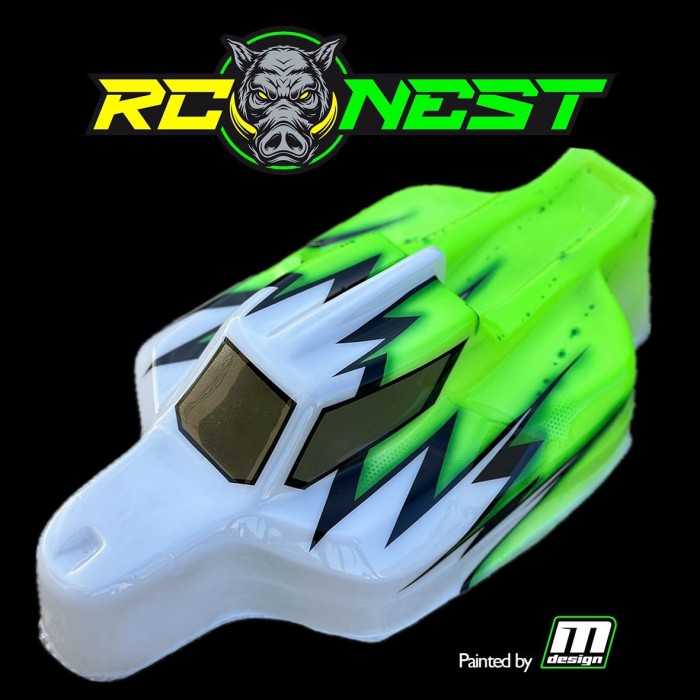 RCN-017 CARROZZERIA PAINTED GREEN BY MONOCHROME DESIGN "BOARS-1" ADATT