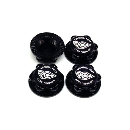 RCPJ-A033-B RC-Project Wheel Nuts Fine Thread (M12x1) BLACK