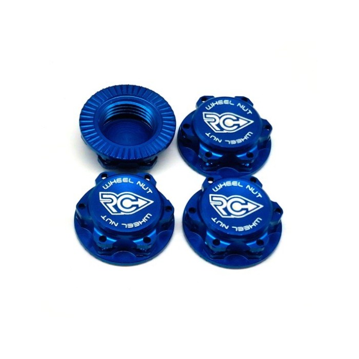 RCPJ-A033-BU RC-Project Wheel Nuts Fine Thread (M12x1) BLUE