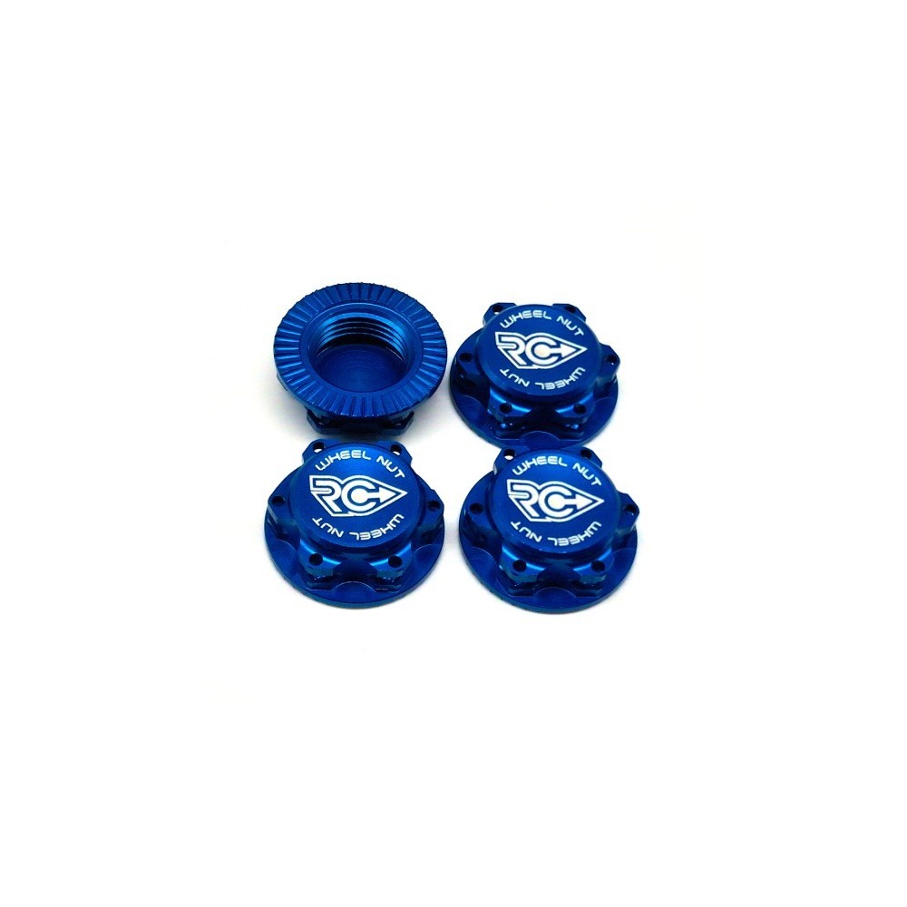 RCPJ-A033-BU RC-Project Wheel Nuts Fine Thread (M12x1) BLUE