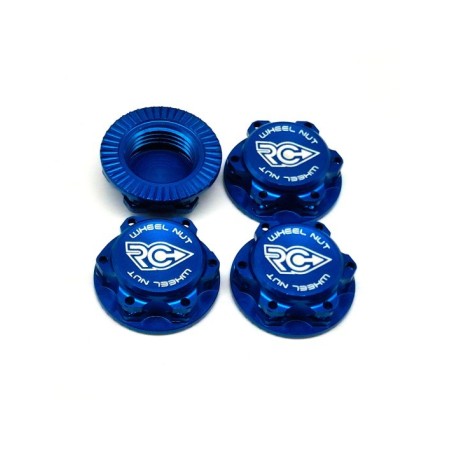 RCPJ-A033-BU RC-Project Wheel Nuts Fine Thread (M12x1) BLUE