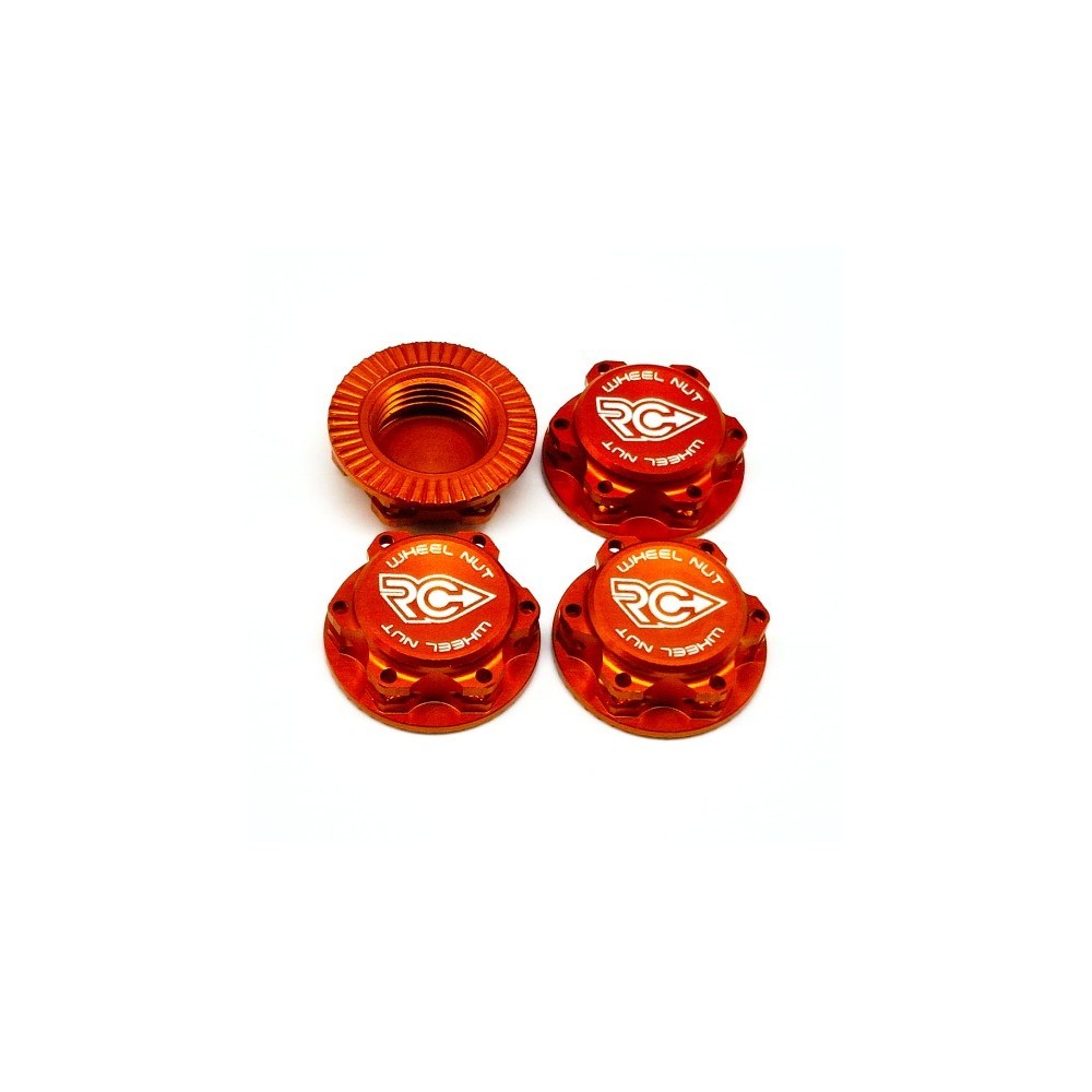 RCPJ-A033-O RC-Project Wheel Nuts Fine Thread (M12x1) ORANGE