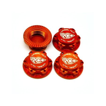 RCPJ-A033-O RC-Project Wheel Nuts Fine Thread (M12x1) ORANGE