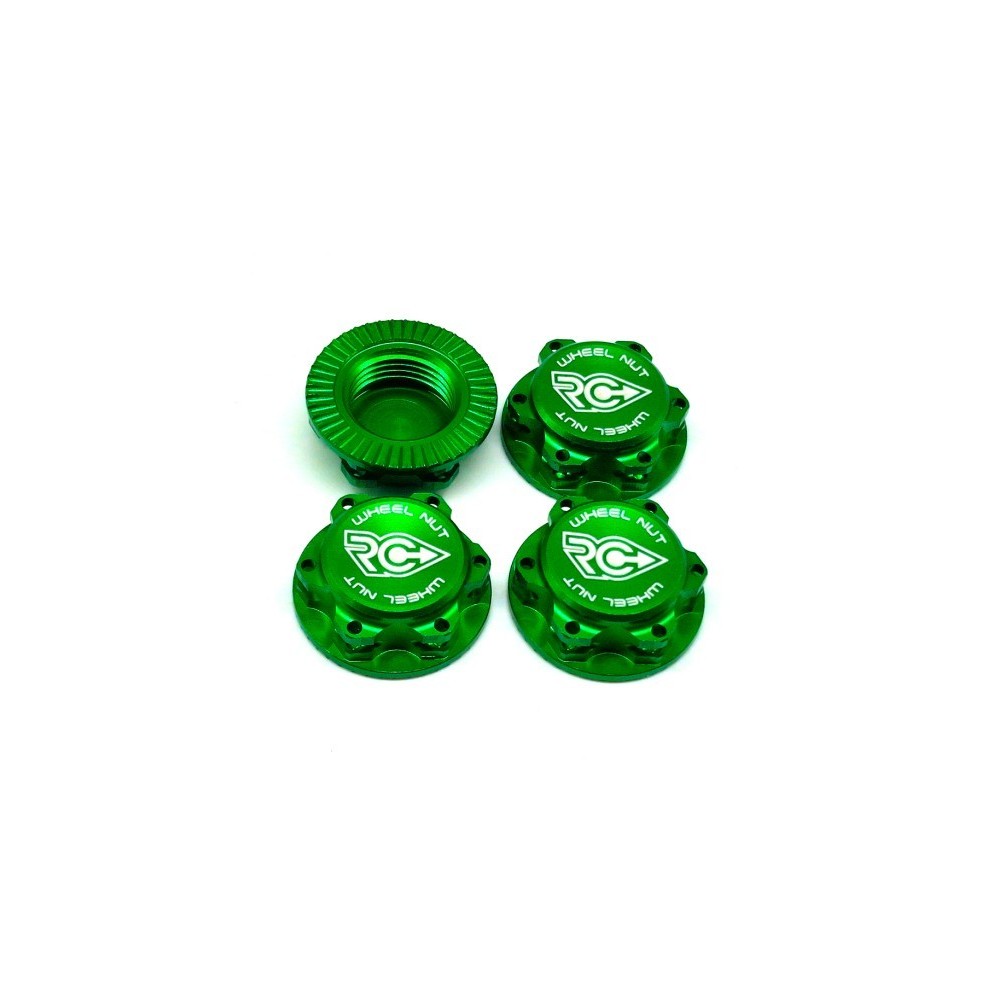 RCPJ-A033-GN RC-Project Wheel Nuts Fine Thread (M12x1) GREEN