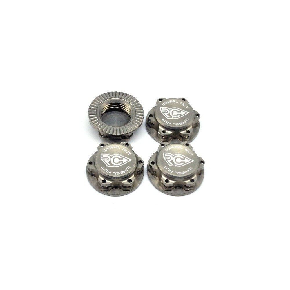 RCPJ-A033-GY RC-Project Wheel Nuts Fine Thread (M12x1) GRAY