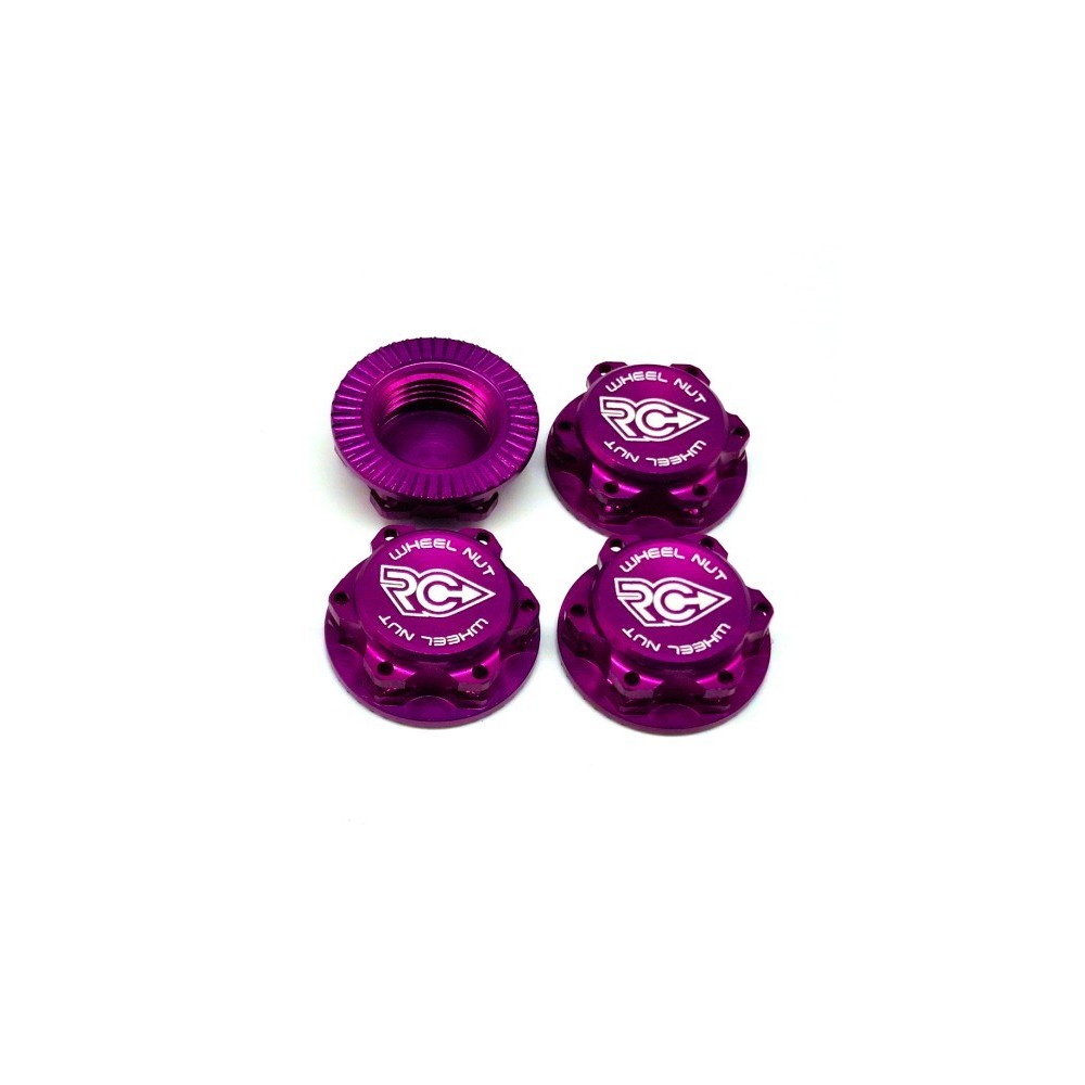 RCPJ-A033-P RC-Project Wheel Nuts Fine Thread (M12x1) PURPLE