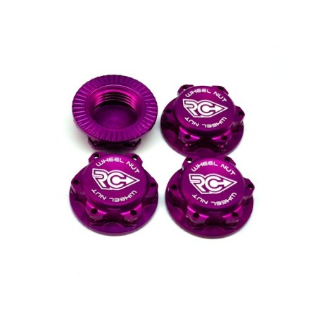 RCPJ-A033-P RC-Project Wheel Nuts Fine Thread (M12x1) PURPLE