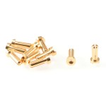RP-0184 RUDDOG 4mm Gold Plug Male 14mm (10pcs)