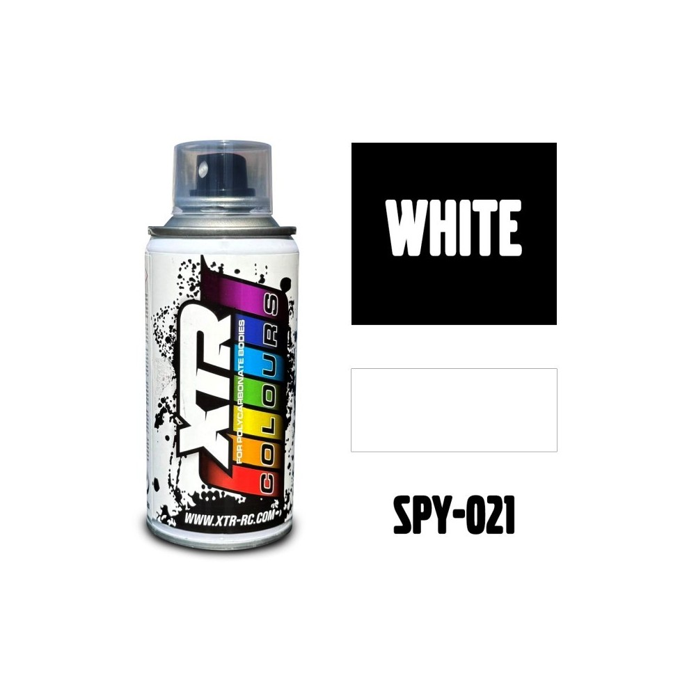 SPY-021 White - 150ml XTR Colours Lexan Spray SPY-021 White - 150ml XTR Colours Lexan Spray