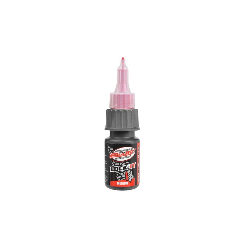 C-13095 TEAM CORALLY - LOCK-IT 200 - SCREW FIX - MEDIUM - RED - 20GR