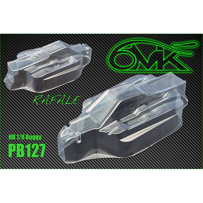 PB127 6MIK RAFALE BODY FOR HB-ASSOCIATED-SWORKZ-MUGEN- CLEAR